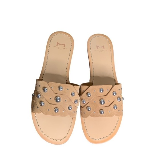 MARC Fisher Paxton Stud Slide sandals. Open toes. Size 8.5 NEW in BOX - Picture 3 of 6